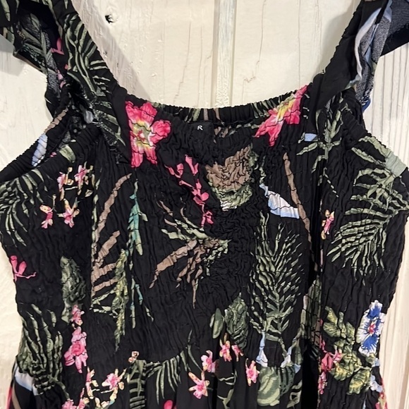 𝅺raviya MAXI DRESS WITH TWO SLITS IN FRONT, STRETCHY BODICE size L NWOT - Picture 2 of 7